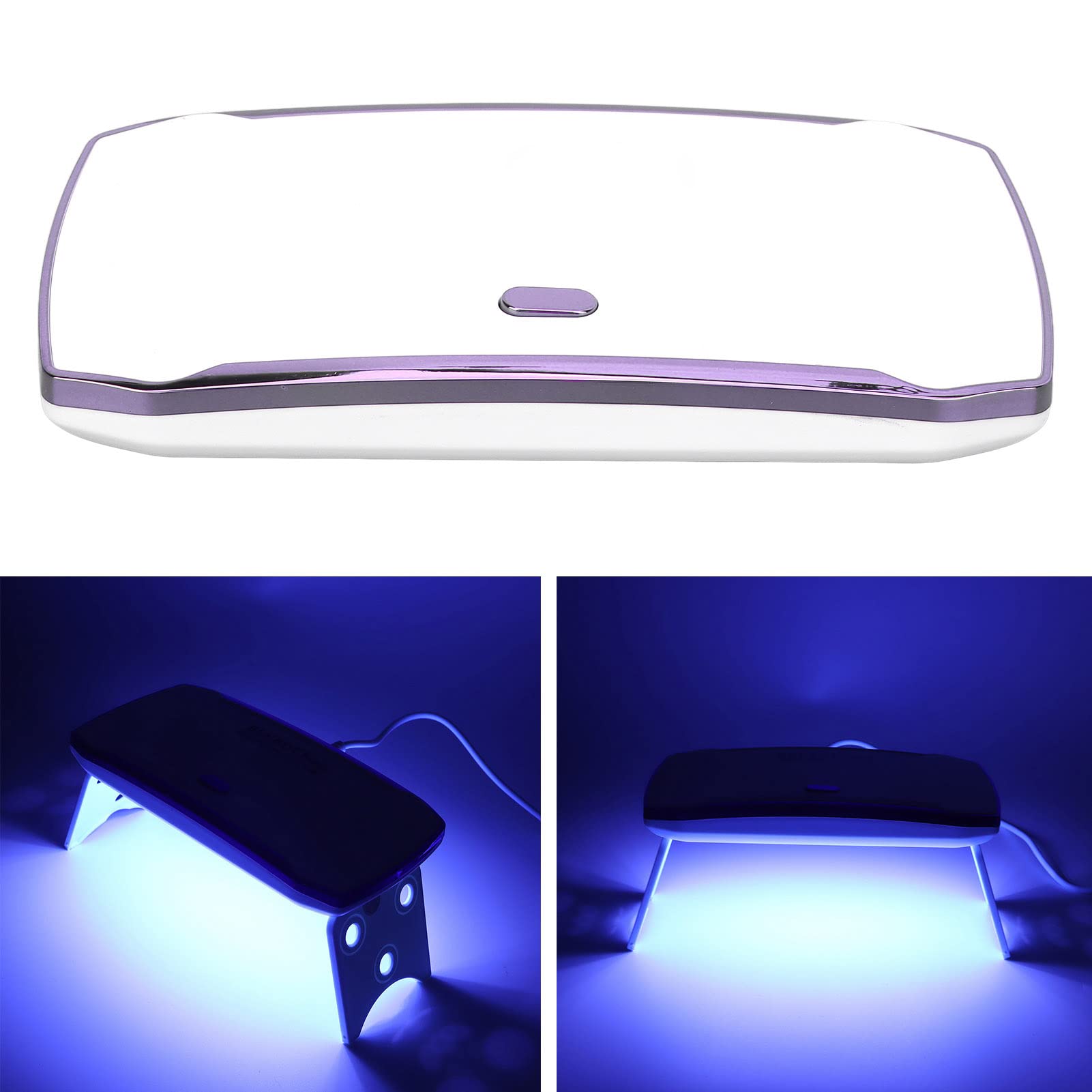 36W LED UV Nail Dryer Lamp - Portable & Foldable Gel Polish Curing Light with 12pcs LED Chips, 60s Fast Drying Timer | Perfect for Home Manicures, Salon Nail Art & Professional Gel Polish Application