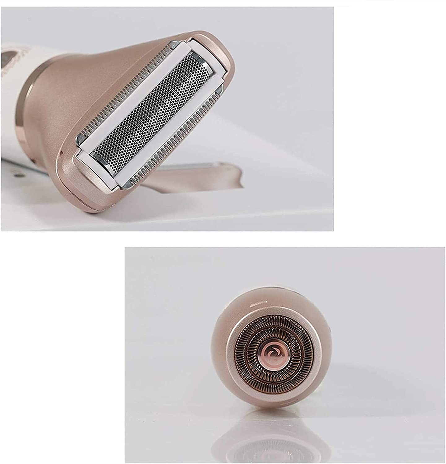 2 in 1 Electric Epilator & Hair Shaver for Women - Waterproof USB Rechargeable Ladies Hair Trimmer & Remover - Perfect for Legs, Underarms, Bikini Line & Full Body Hair Removal at Home or Travel