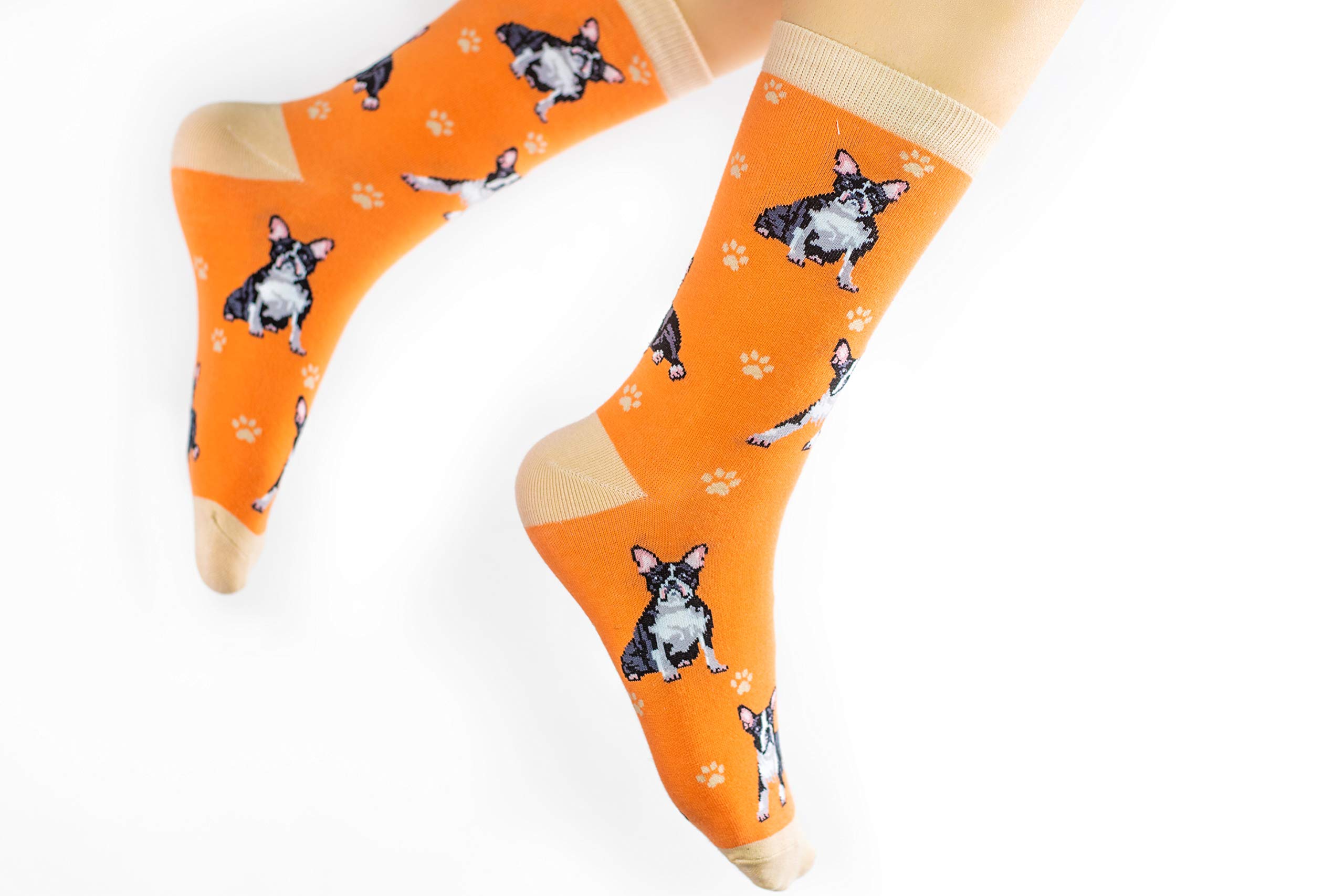 Dog Print Crew Socks for Men & Women - Cute Dog Face Novelty Socks - Perfect Gift for Dog Lovers - Great for Casual Wear, Gifts & Dog-Themed Parties