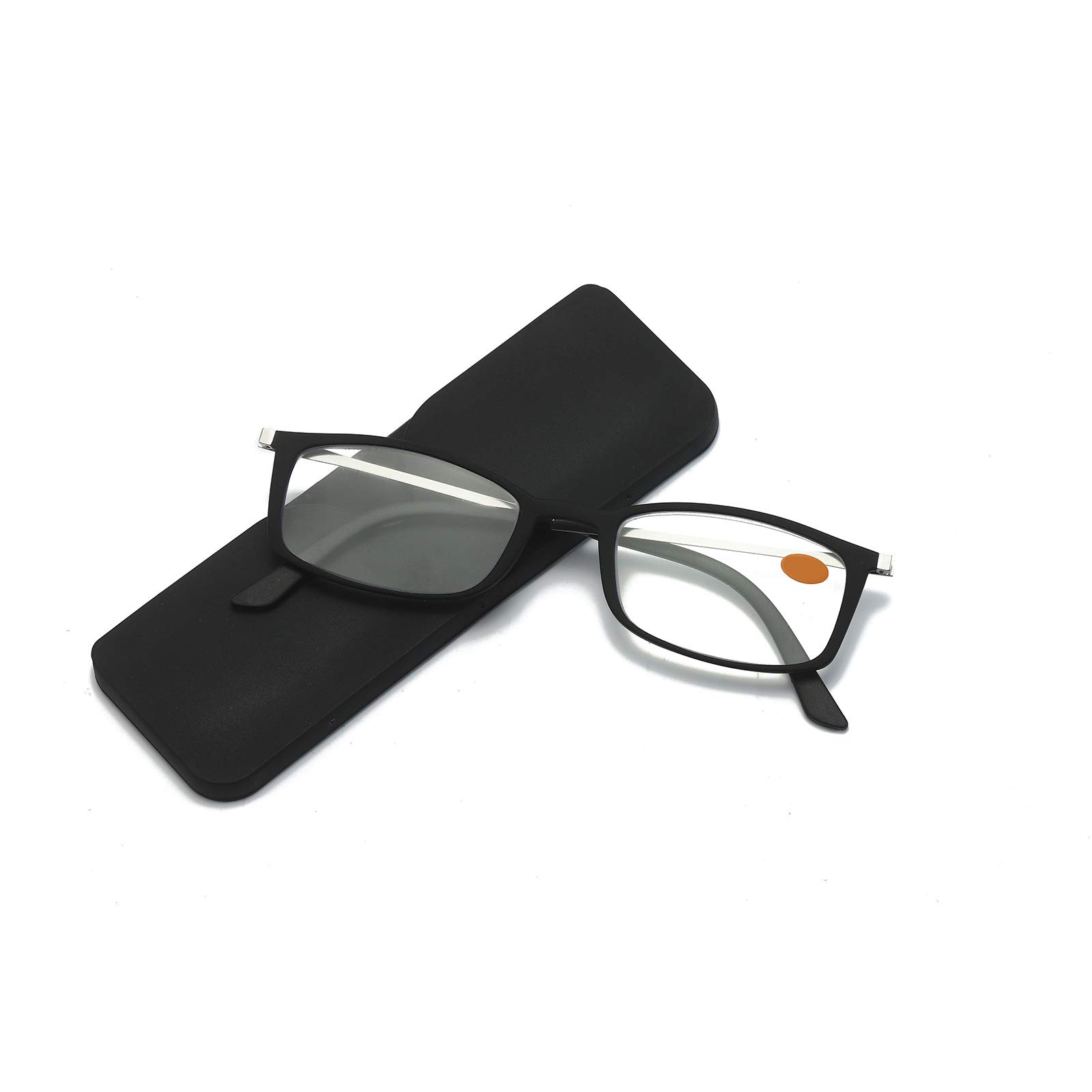 KoKoBin Ultra-Thin Blue Light Blocking Reading Glasses - Anti-Glare Computer Glasses for Men & Women (Black, +3.25 Magnification) - Reduce Eye Strain for Office Work, Gaming & Screen Time