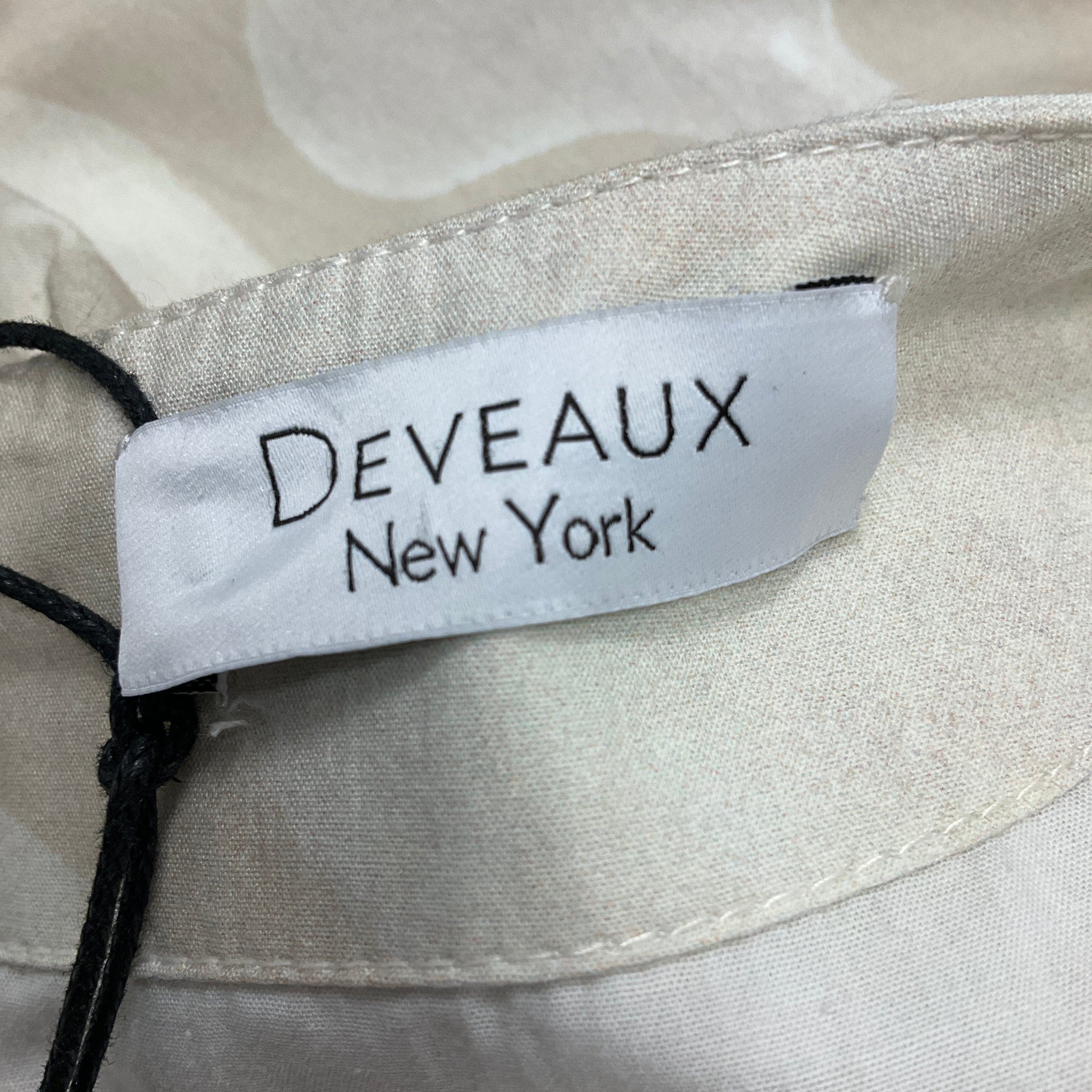 Deveaux New York Beige Abstract Print Cotton Midi Dress for Women | Elegant Casual Summer Dress for Brunch, Date Night & Vacation