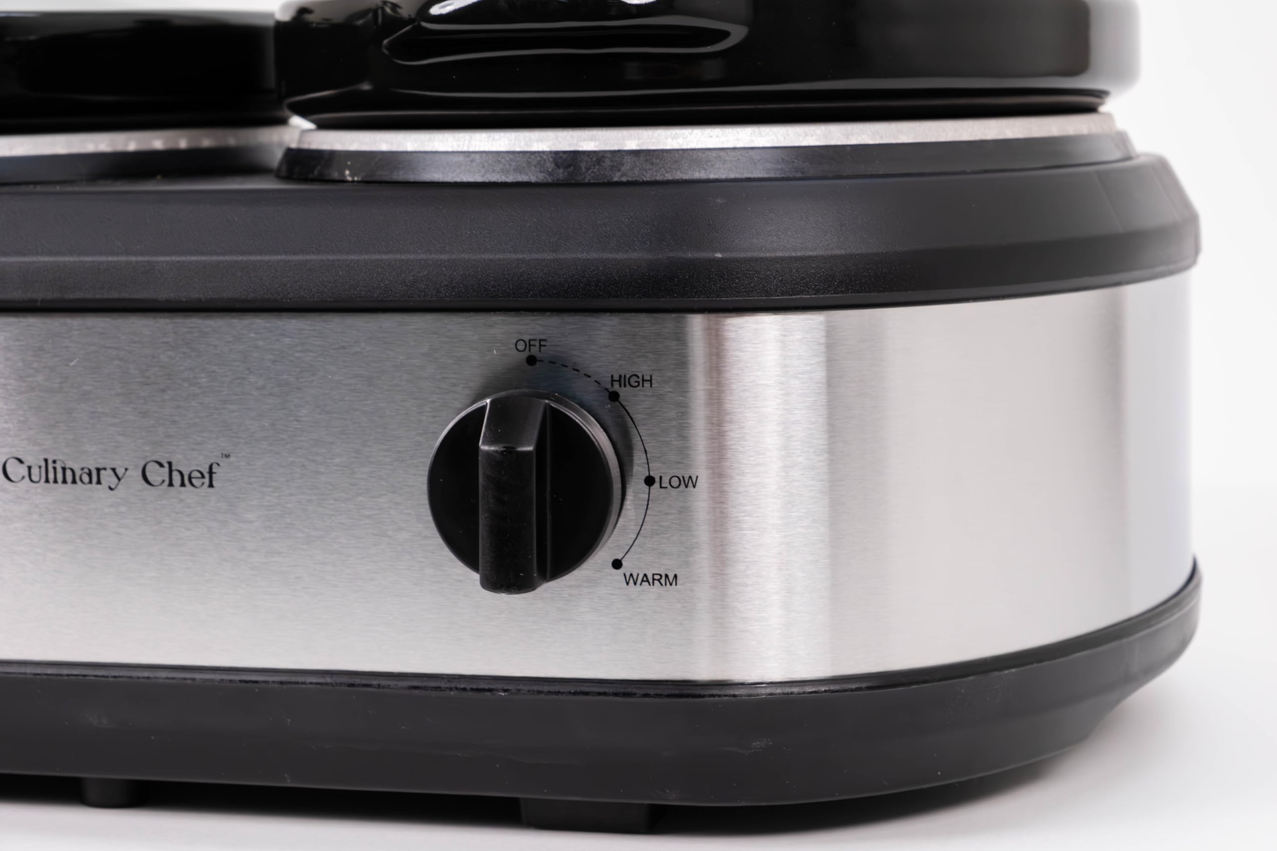 SC3105-SS 3-Pot Stainless Steel Slow Cooker & Buffet Server - Keep Food Warm for Parties, Catering & Family Gatherings