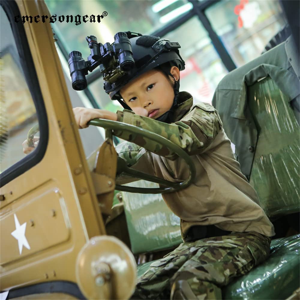 EMERSONGEAR Tactical Airsoft Uniform Set for Boys - Military BDU Camo Combat Pants & Shirt - Perfect for Airsoft, Hunting, and Outdoor Adventure Activities