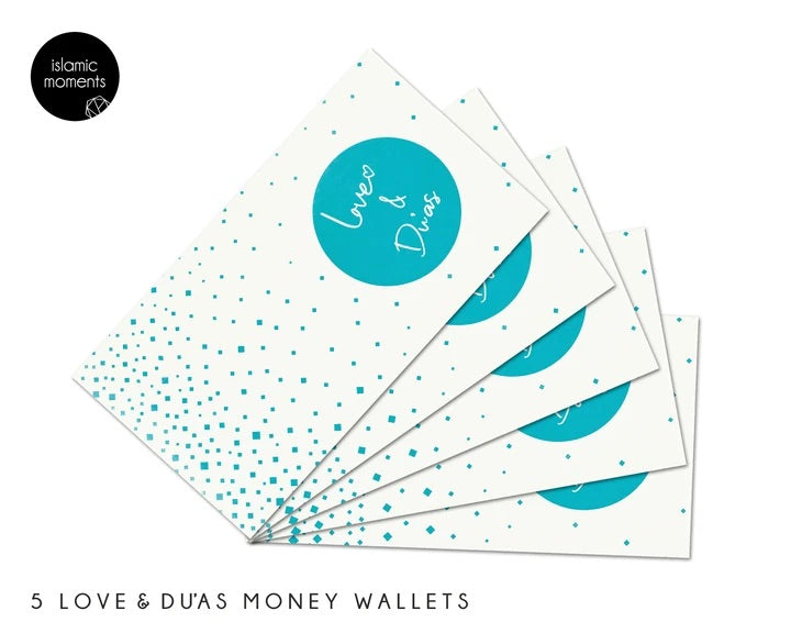 Love and Duas Money Wallets - Stylish RFID Blocking Leather Wallet for Men & Women | Perfect for Travel, Shopping & Everyday Use