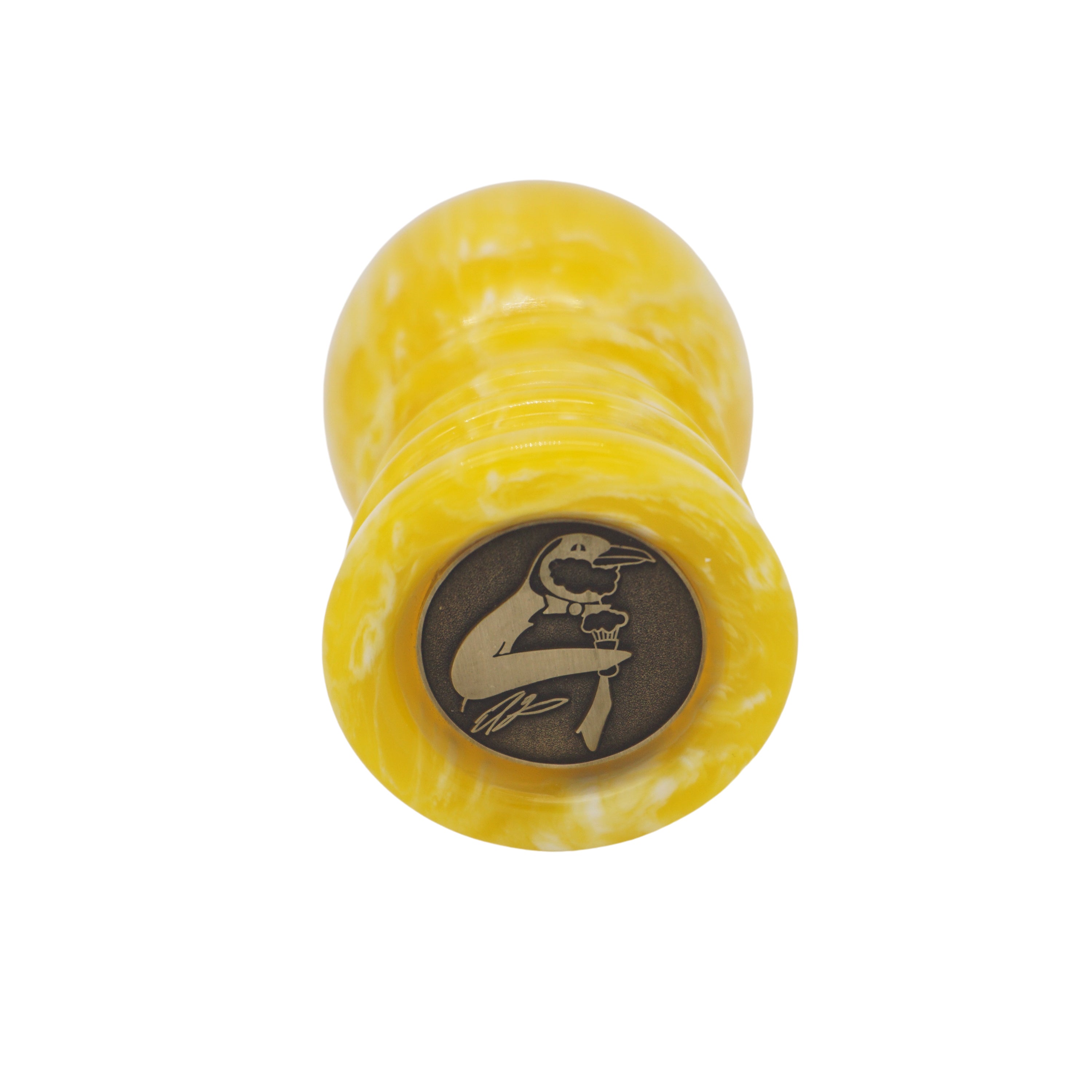 Premium Lemon Drop Handcrafted Shaving Brush Handle - Fits 24mm & 26mm Knots - Perfect for Wet Shaving & Grooming Kits - Luxury Bathroom Accessory for Men