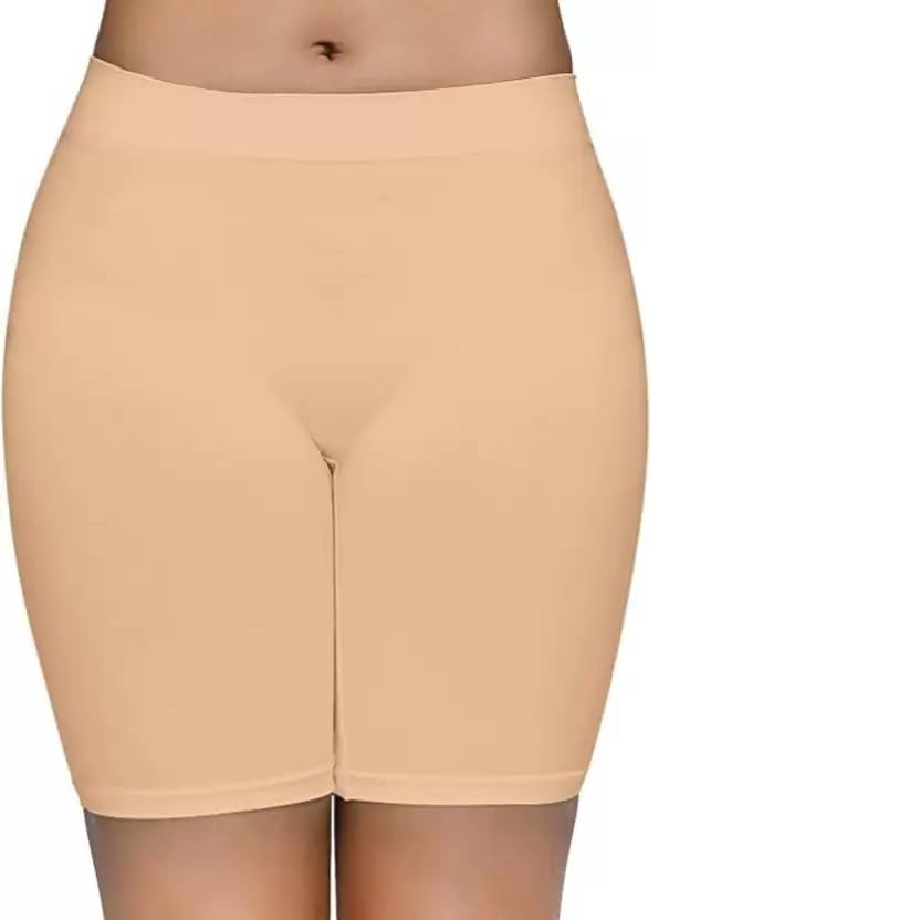 Women's Soft Pure Cotton Spandex High Waist Seamless Shorts - Yoga, Running, Cycling & Workout - Comfortable Biker Shorts & Boyshort Panties for Active Lifestyles