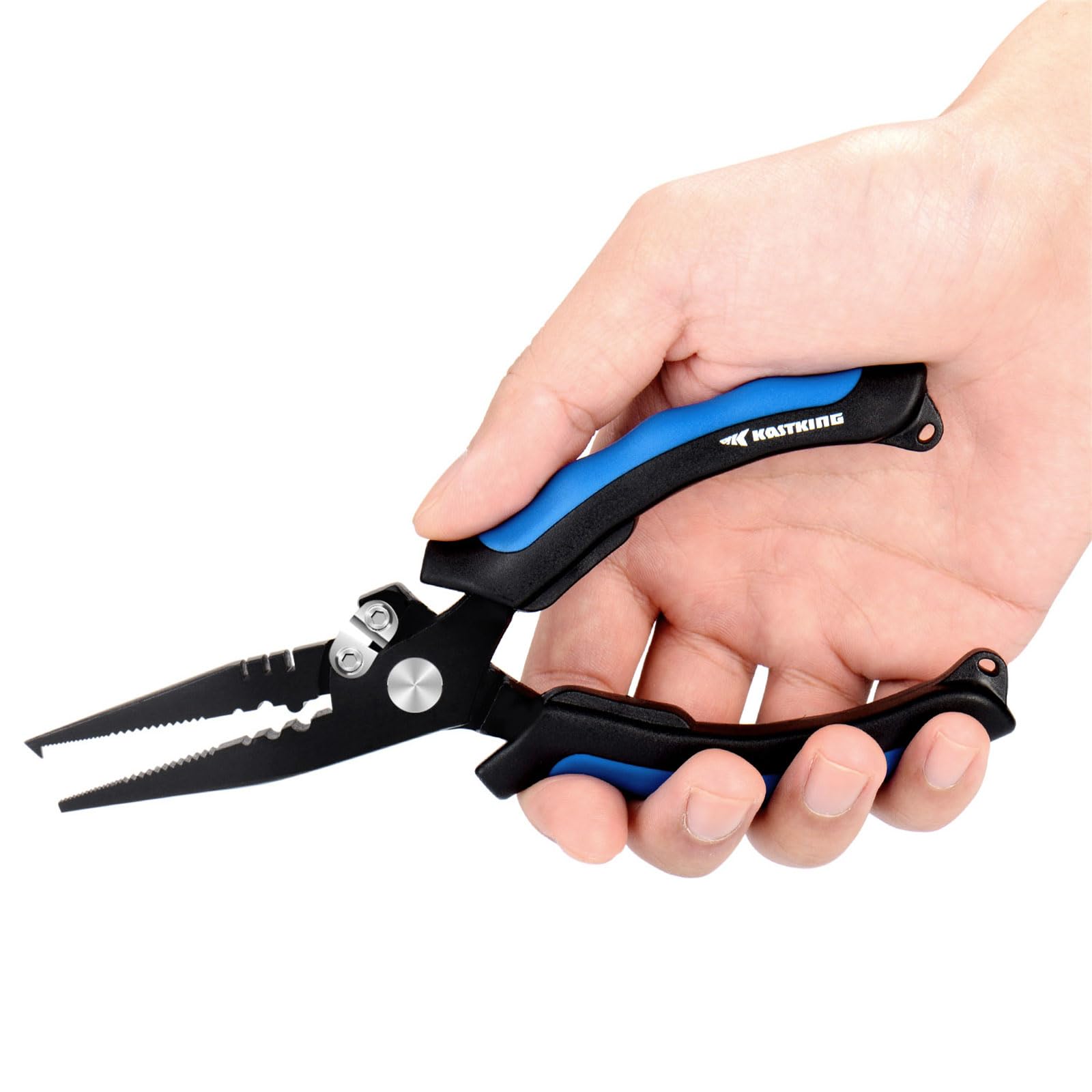 **KastKing Intimidator Fishing Pliers – Corrosion-Resistant Polymer Coated, Tungsten Carbide Cutters – Saltwater Fishing Gear for Anglers | Perfect for Saltwater & Freshwater Fishing, Boat & Shore Fishing**