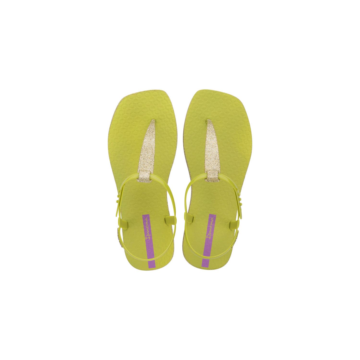 Ipanema Class Edge Glow Women's Sandals - Comfortable Stylish Glitter T-Strap Flip Flops with Adjustable Ankle Strap | Summer Beach Dress Sandals for Women, Casual & Dressy Flat Sandals | Perfect for Vacations, Parties & Daily Wear