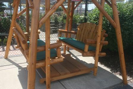 Premium Outdoor Double Glider Swing Set - Heavy Duty Metal Frame with Comfortable Seating for Backyard, Garden, and Patio - Perfect for Relaxing, Lounging, and Family Bonding Time