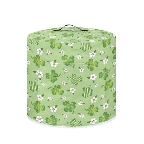 White Floral Lucky Grass