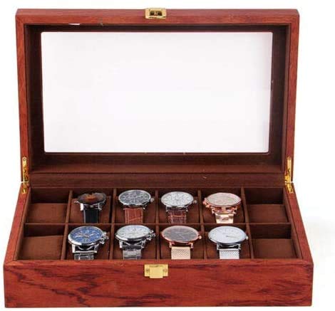 Automatic Watch Winder Display Box - 12 Slots for Watches & Jewelry Storage - Perfect for Home & Office