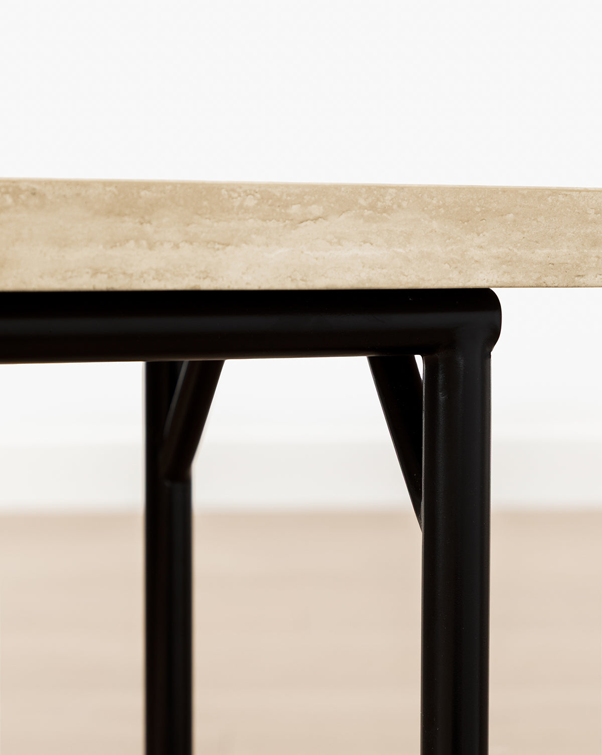 Elegant Travertine Console Table - Natural Stone Entryway Furniture for Living Room, Hallway & Foyer Decor