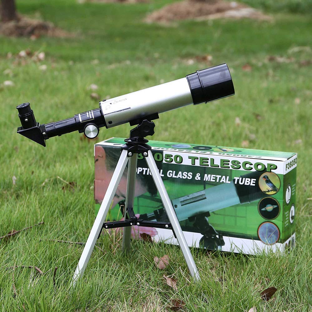 Entry-Level Astronomical Telescope for Beginners - Kids & Students Monocular Telescope with Viewing Mirror - Perfect for Stargazing, Astronomy Learning & Educational Gifts