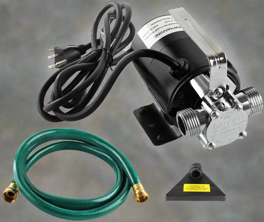 330 GPH Portable Electric Water Transfer Pump - 110V Utility Pump for Home, RV, Boat & Pool | Fast Water Drainage & Transfer | SKU: PAS30A