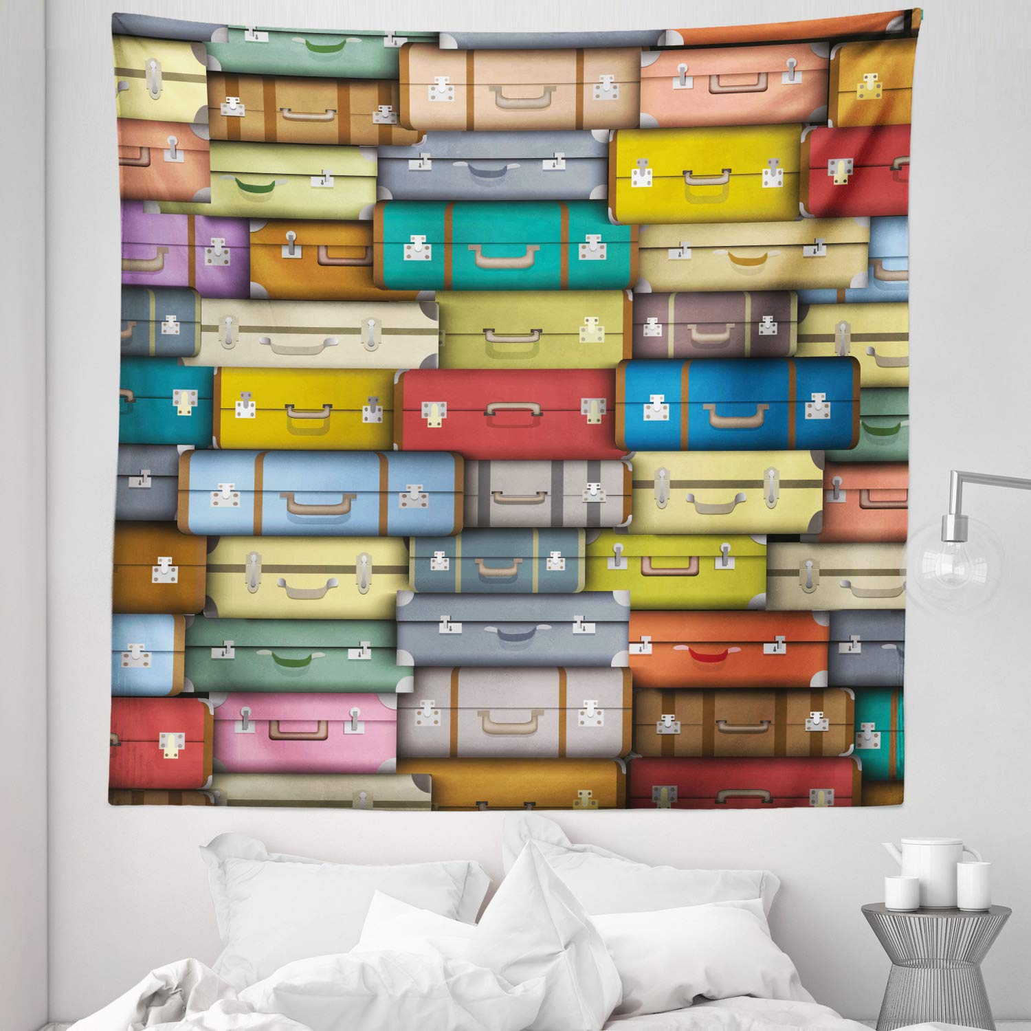Ambesonne Vintage Travel Themed Queen Size Tapestry - 88