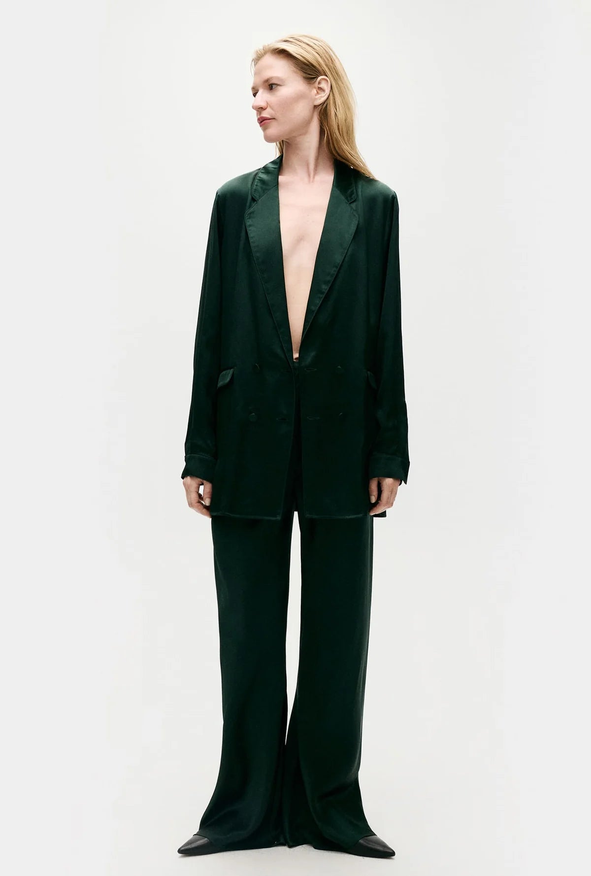 Stylish BIAS CUT PANTS SCARAB - Trendy High-Waisted Wide Leg Trousers for Women | Perfect for Office, Casual Wear & Special Occasions