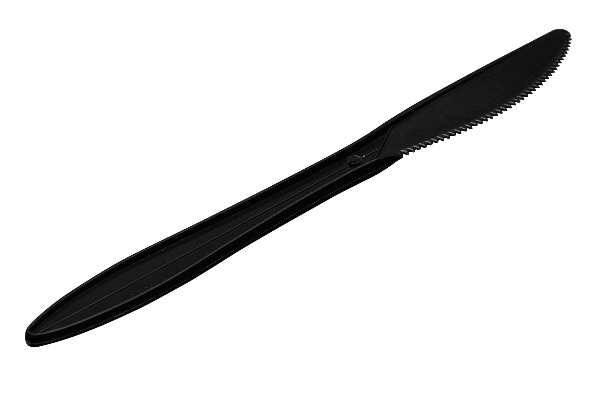 1000 Pack Black Plastic Disposable Knives - Bulk Medium Weight Cutlery for Parties, Picnics & Catering - Durable Disposable Silverware for BBQ, Events & Restaurant Use
