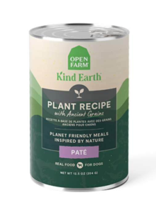 Open Farm Kind Earth with Ancient Grains Pate Canned Dog Food - Natural & Grain-Inclusive Wet Dog Food (12.5oz/354g) - Perfect for Sensitive Stomachs & Digestive Health