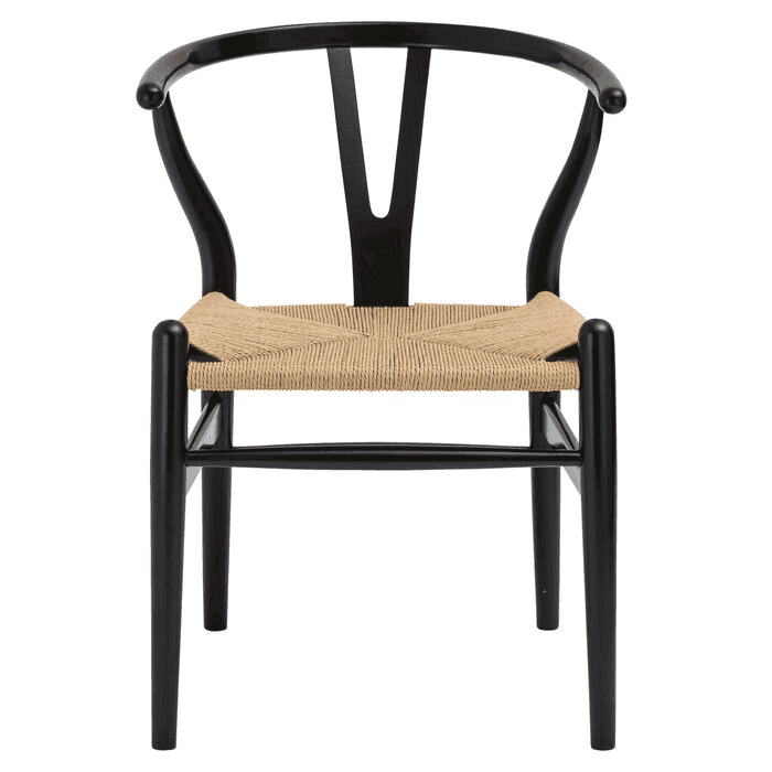 Jakob Modern Dining Chair - Sturdy Wooden Kitchen Chair with Upholstered Seat - Perfect for Dining Room, Kitchen, and Breakfast Nook