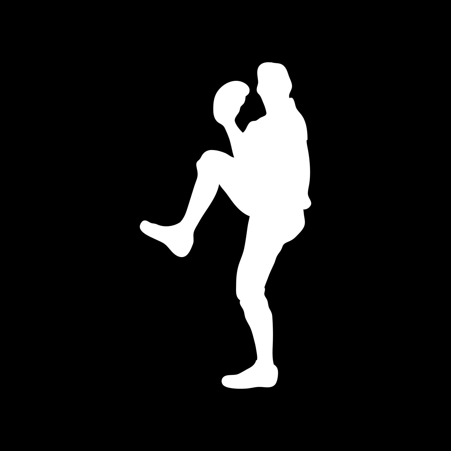 Premium Baseball Pitcher Vinyl Decal Sticker - UV Resistant, Waterproof Die-Cut for Car Window, Bumper, Laptop - Perfect for Sports Fans & Team Spirit (White, 5 Inches) - Great for Game Days, Tailgating & Showing Team Pride
