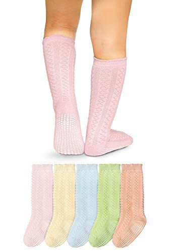 LA ACTIVE Girls Knee High Socks - Soft Warm Cotton School Uniform & Sports Socks for Toddlers & Kids - Perfect for School, Dance, Sports & Winter Outfits