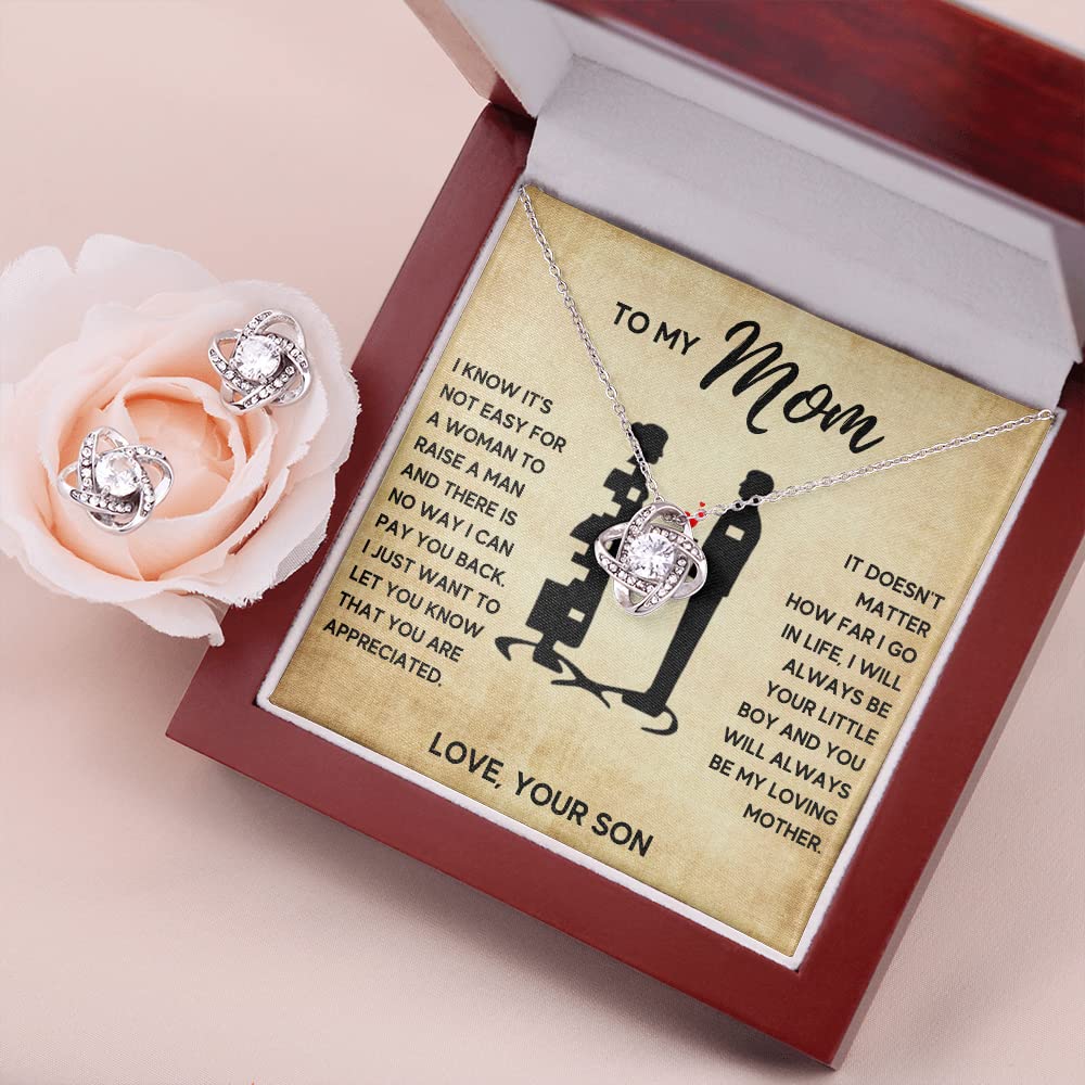 Best Mom Ever Necklace - Unique Birthday Gift for Mom from Daughter or Son, Christmas Present with Message Card & Gift Box - Elegant Jewelry for Mother's Day, Anniversary & Special Occasions