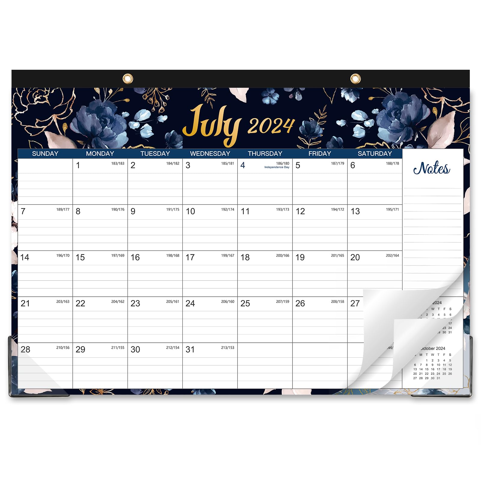 2024-2025 Academic Desk Calendar Planner | 18 Months (July 2024 - December 2025) | 17