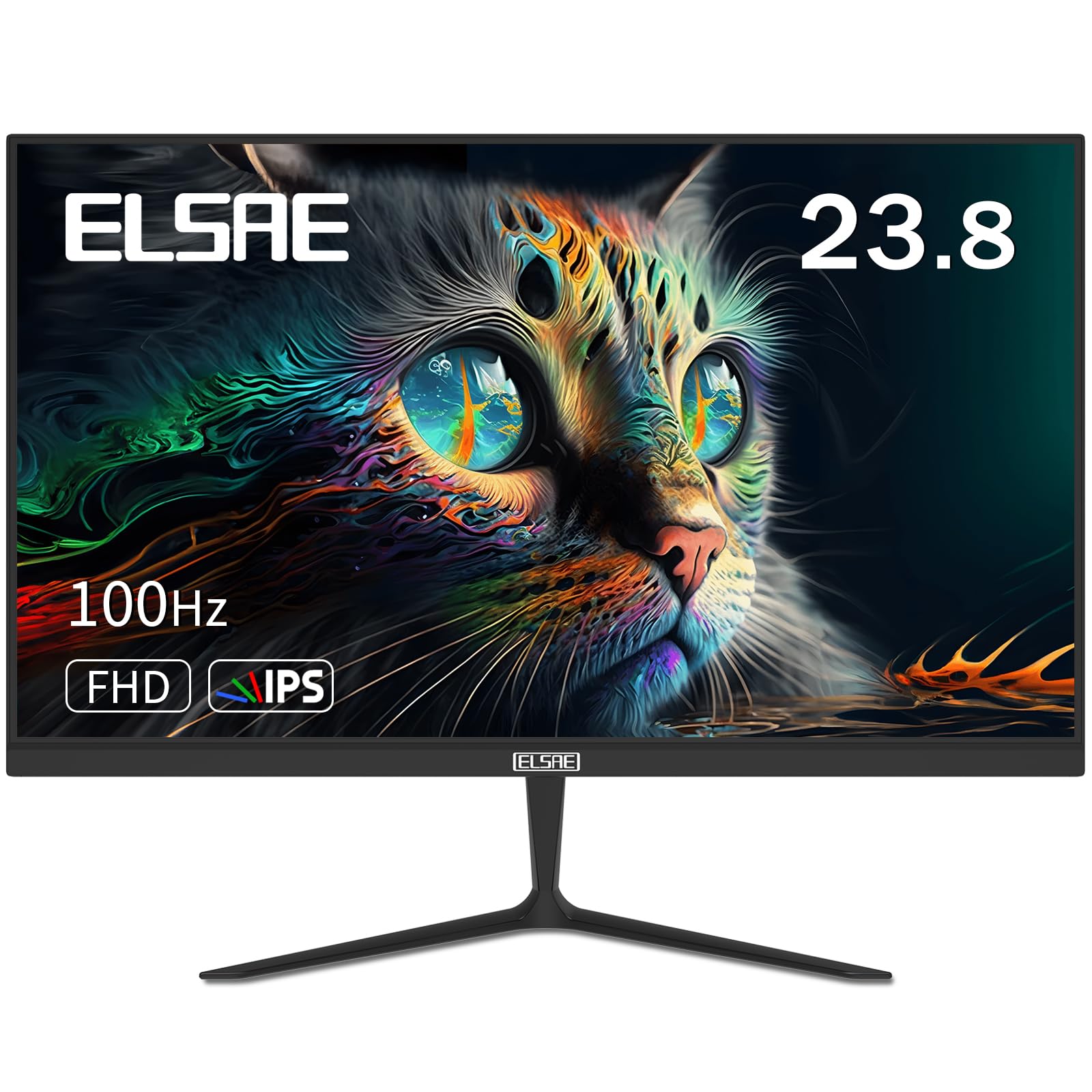 24 Inch 1080P Full HD Computer Monitor - Frameless IPS Display with Type-C & HDMI 2.0 Ports, FreeSync, 106% sRGB, VESA Mountable, Tilt Adjustable, Low Blue Light Eye Care - Perfect for Gaming, Home Office, and Professional Workstations