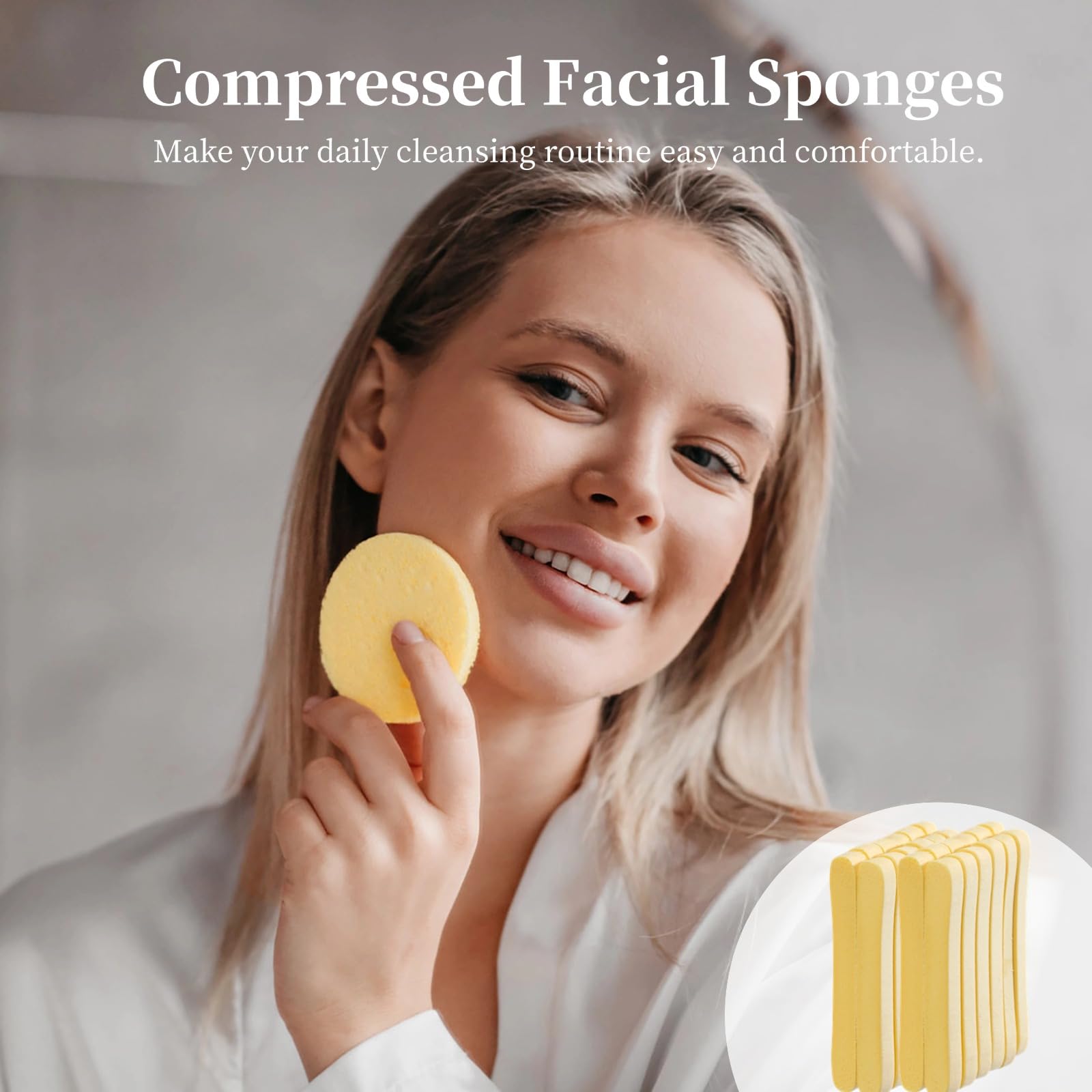 600 Pcs Compressed Facial Sponges | Round PVA Makeup Sponge Pads for Women | Soft Cleansing & Makeup Removal Sponges | 5 Colors | Perfect for Daily Skincare & Travel Beauty Routine