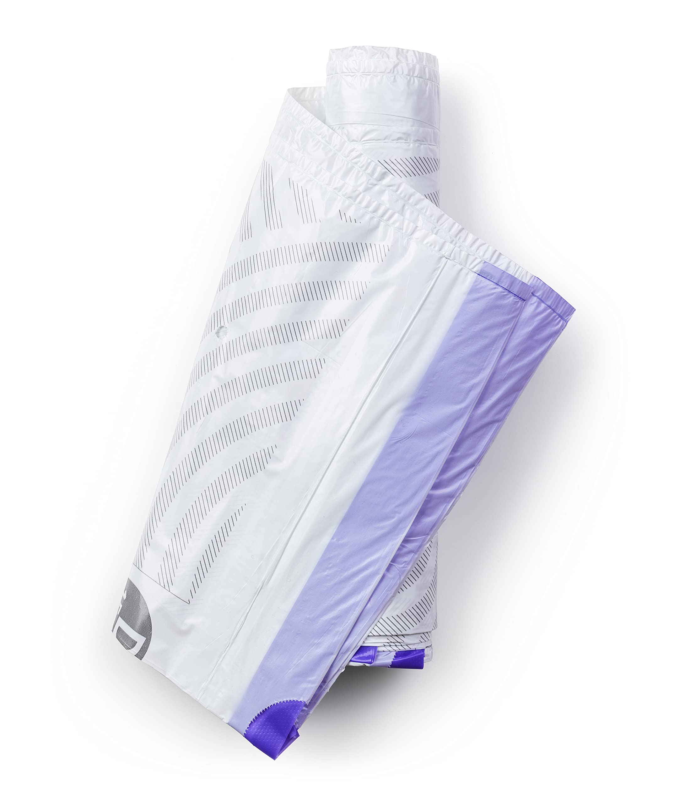 Brabantia PerfectFit Trash Bags - Size D (0.5-0.8 Gallon) - Heavy Duty Drawstring Kitchen Trash Can Liners - 120 Count - Ideal for Small Office, Bathroom & Bedroom Waste Bins