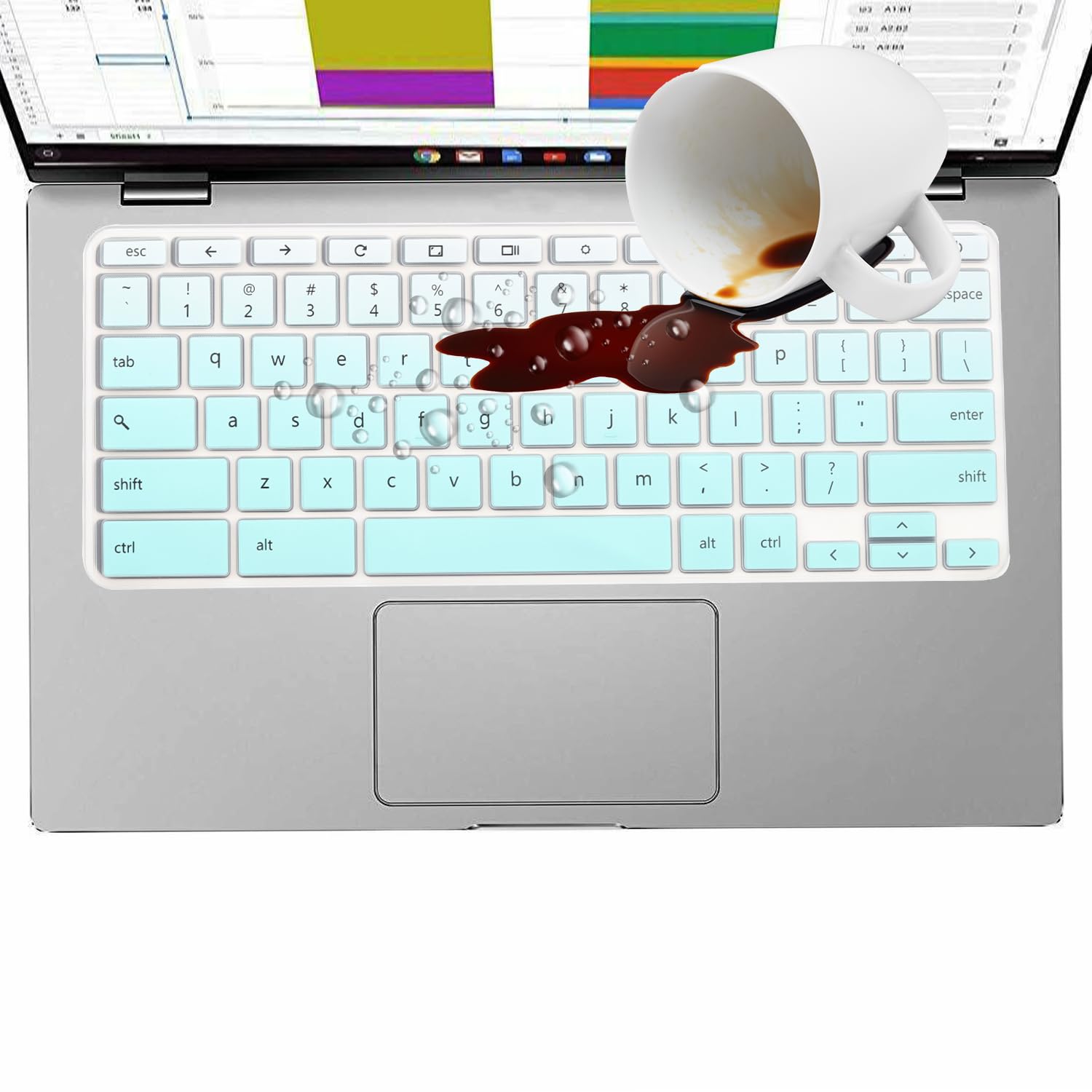 ASUS Chromebook Keyboard Cover Compatible with 2020-2022 11.6