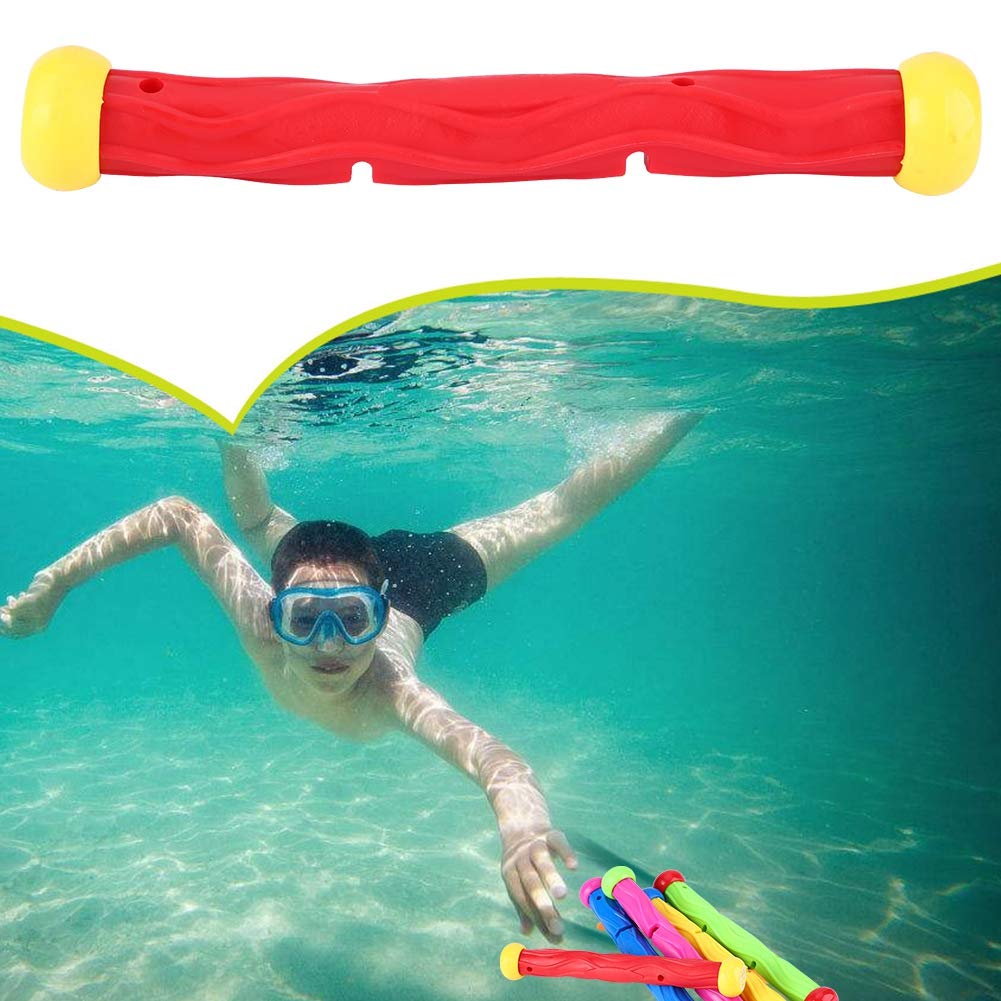 Bright PVC Pool Diving Sticks for Kids & Teens - Underwater Swimming Training Toys, Colorful Floating Pool Party Games for Summer Fun, Swimming Lessons & Backyard Pool Activities