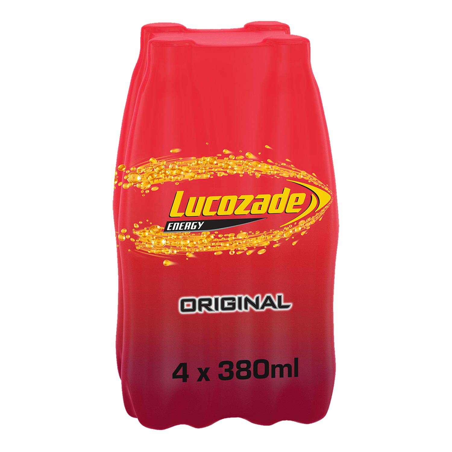 Lucozade Energy Original Sports Drink - 380ml PET Bottle (24 Pack) - Hydration & Recovery for Athletes, Gym & Outdoor Activities