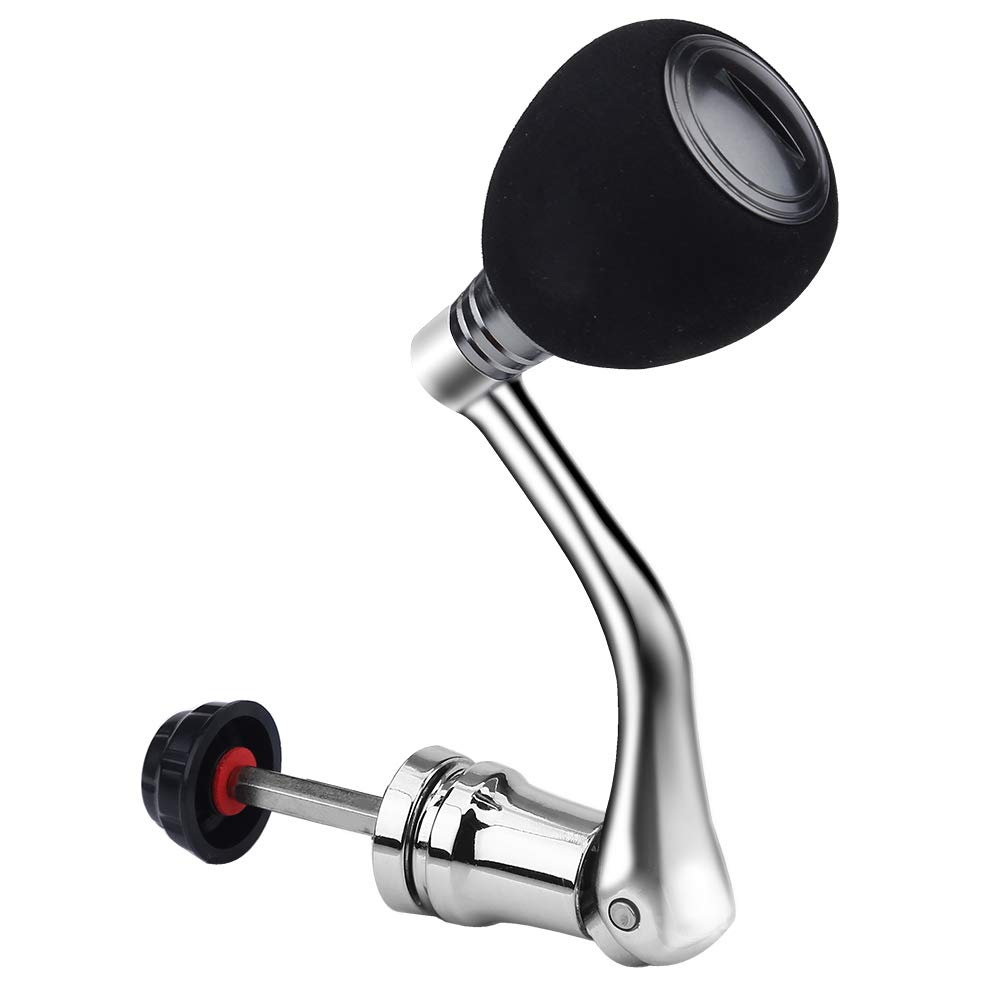 Metal Spinning Fishing Reel Handle Grip - Durable Reel Replacement Power Handle with Rotary Knob for Enhanced Fishing Control, Ideal for Saltwater and Freshwater Angling
