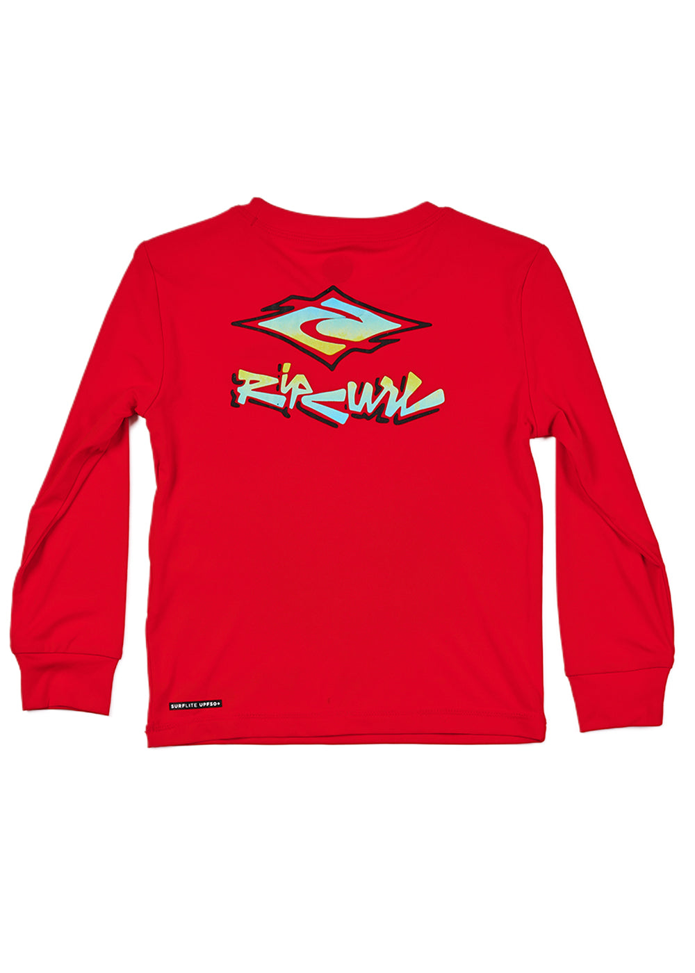 Rip Curl Boys 0-6 Diamond Fade Long Sleeve Rash Guard UV Sun Protection Swim Shirt for Kids - Perfect for Beach, Pool & Surfing