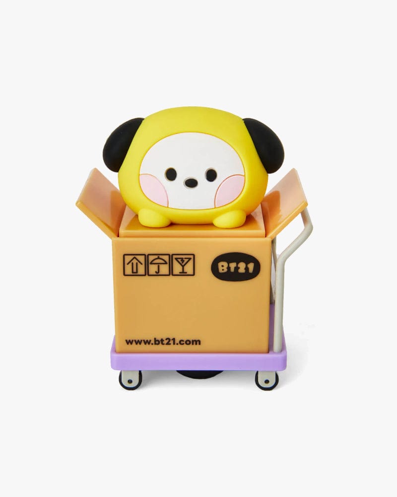 BT21 CHIMMY Mini Privacy Rolling Stamp - Self-Inking Address Stamp for Mail, Envelopes & Packages - Perfect for Home & Office Use