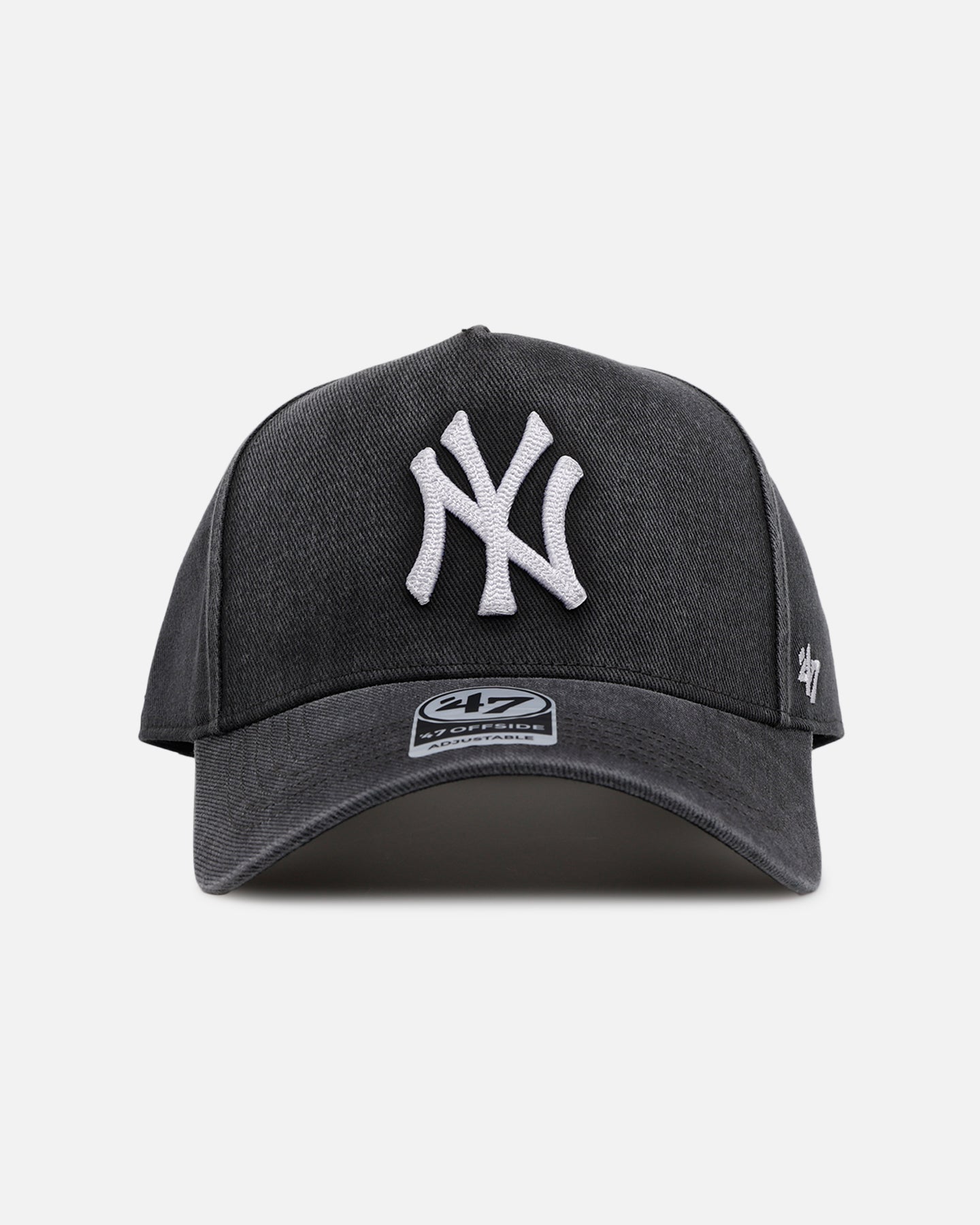 New York Yankees 'Washed Black' Snapback Hat - 47 Brand Official MLB Baseball Cap for Men & Women - Perfect for Games, Streetwear & Fan Collections