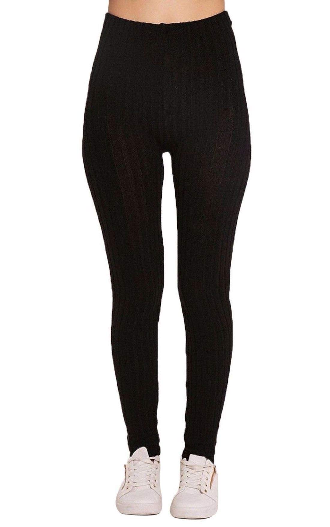 My Choice Stuff Women's Fancy Style Leggings - Winter Warm Knitted Pants for Parties & Casual Wear (Sizes Small to 2X Large) | Perfect for Holiday Gatherings, Christmas Outfits & Cozy Winter Fashion