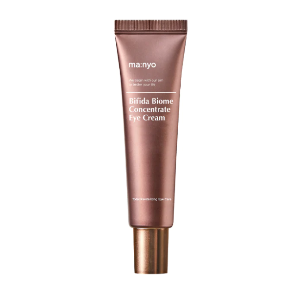 Manyo Factory Bifida Biome Concentrate Eye Cream for Dark Circles & Wrinkles - Korean Anti-Aging Eye Treatment for Puffiness & Fine Lines - Perfect for Night & Day Skincare Routine