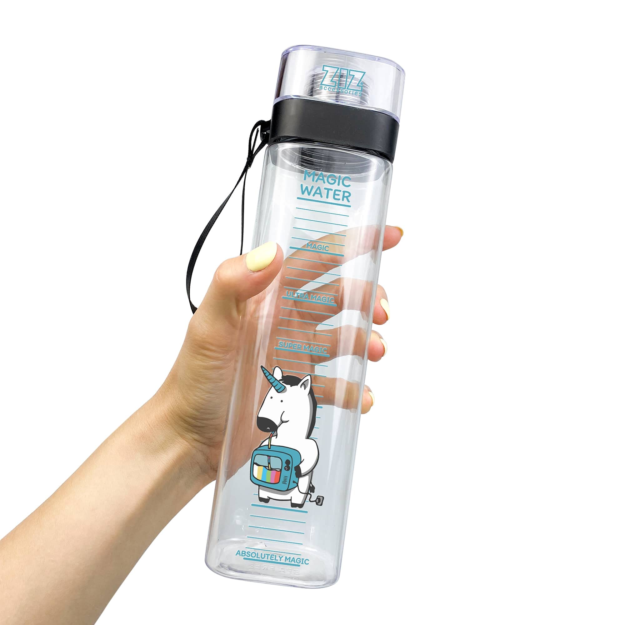 ZIZ 24oz Shockproof Water Bottle - Gym, Travel & Outdoor Use