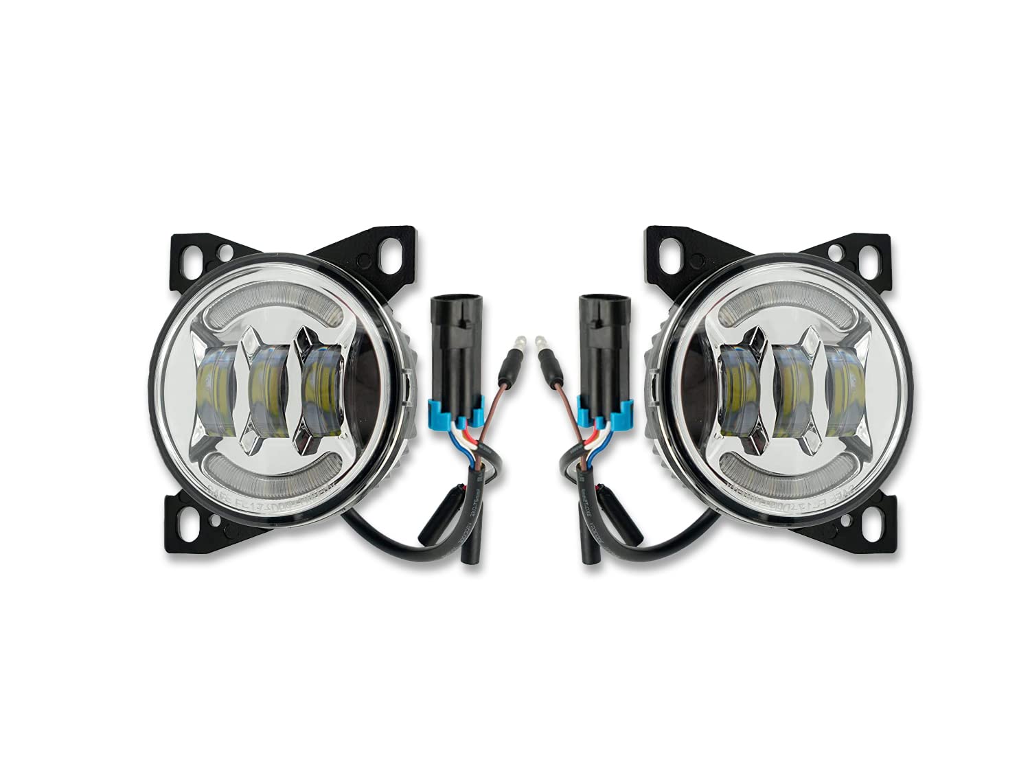 KOZAK Full LED Fog Lights with High Power LED Arches - Compatible with Kenworth T660 (Driver & Passenger Side) - Durable Truck Lighting for Night Driving & Foggy Conditions