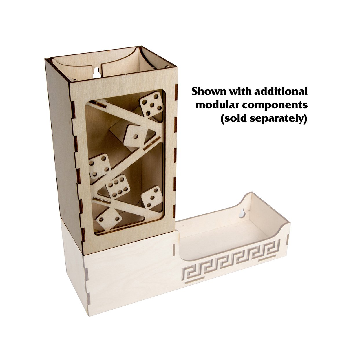 Premium Wooden Dice Tower - Modular Dice Tumbler Ramp by The Broken Token for Tabletop RPG Games, Board Games & Casino Night Accessories | Perfect for Dungeons & Dragons, Magic: The Gathering & Poker Nights