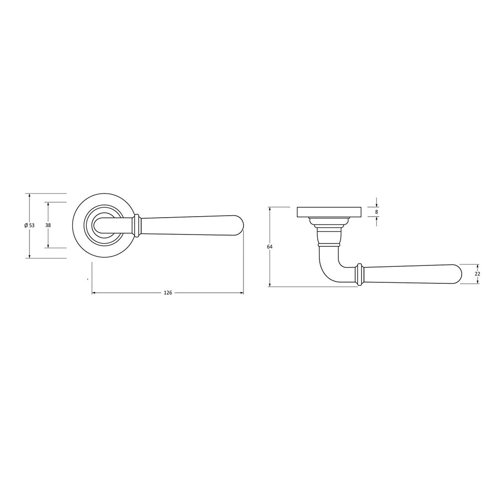 Premium Satin Stainless Steel Newbury Lever Door Handles with Concealed Rose - Modern Interior Door Hardware for Bedroom, Bathroom & Office Installation