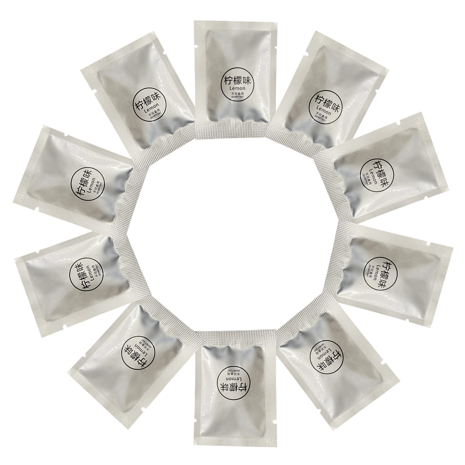 10 Pack Car Air Vent Clip Freshener Refills - Solid Fragrance Replacement Pads, Long Lasting Lemon Scent for Car & Home - Eliminate Odors in Vehicles, Offices & Small Spaces
