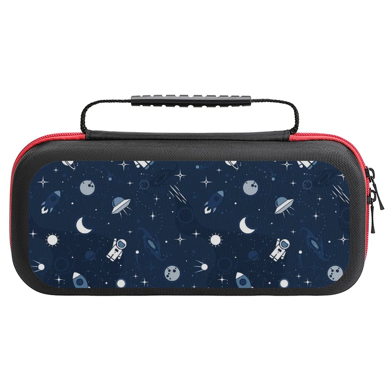 **Astronaut Printed Nintendo Switch Lite Carrying Case - Portable Travel Storage Bag for Switch Lite & Accessories | Perfect for Gaming On-The-Go & Travel Protection**