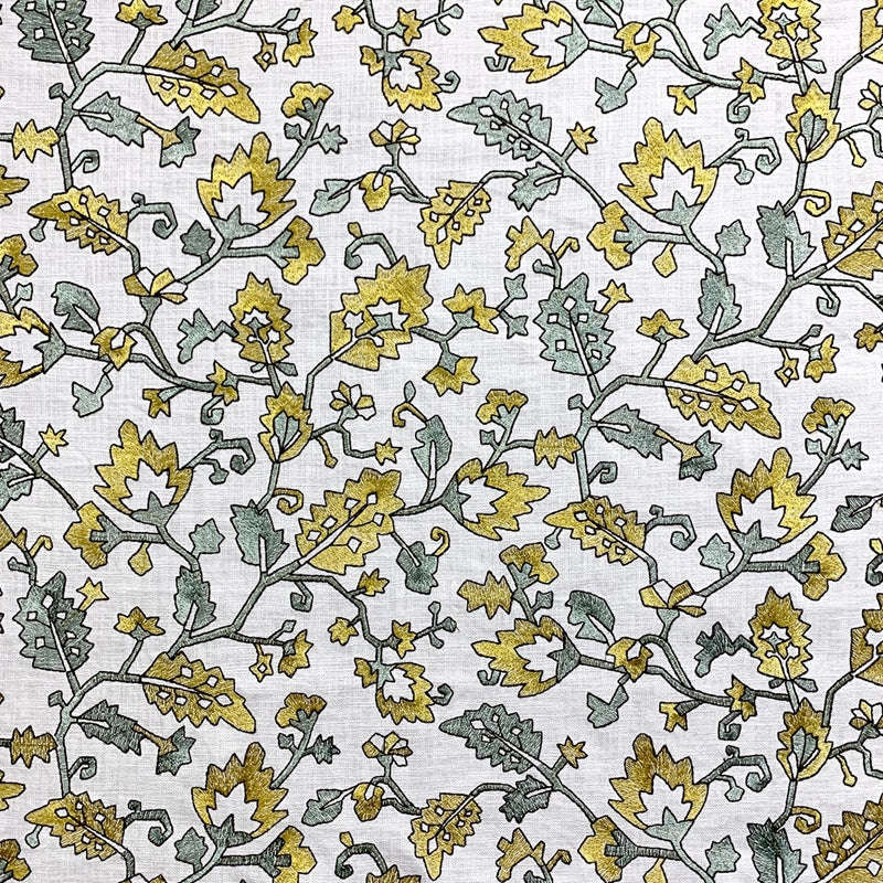 Gertrude Goldenmint Mag Fabrics - Aqua, Teal, Green & Yellow Cotton Fabric for Quilting, Sewing & DIY Crafts | Premium Quality 10333 | Perfect for Home Decor, Apparel & Craft Projects