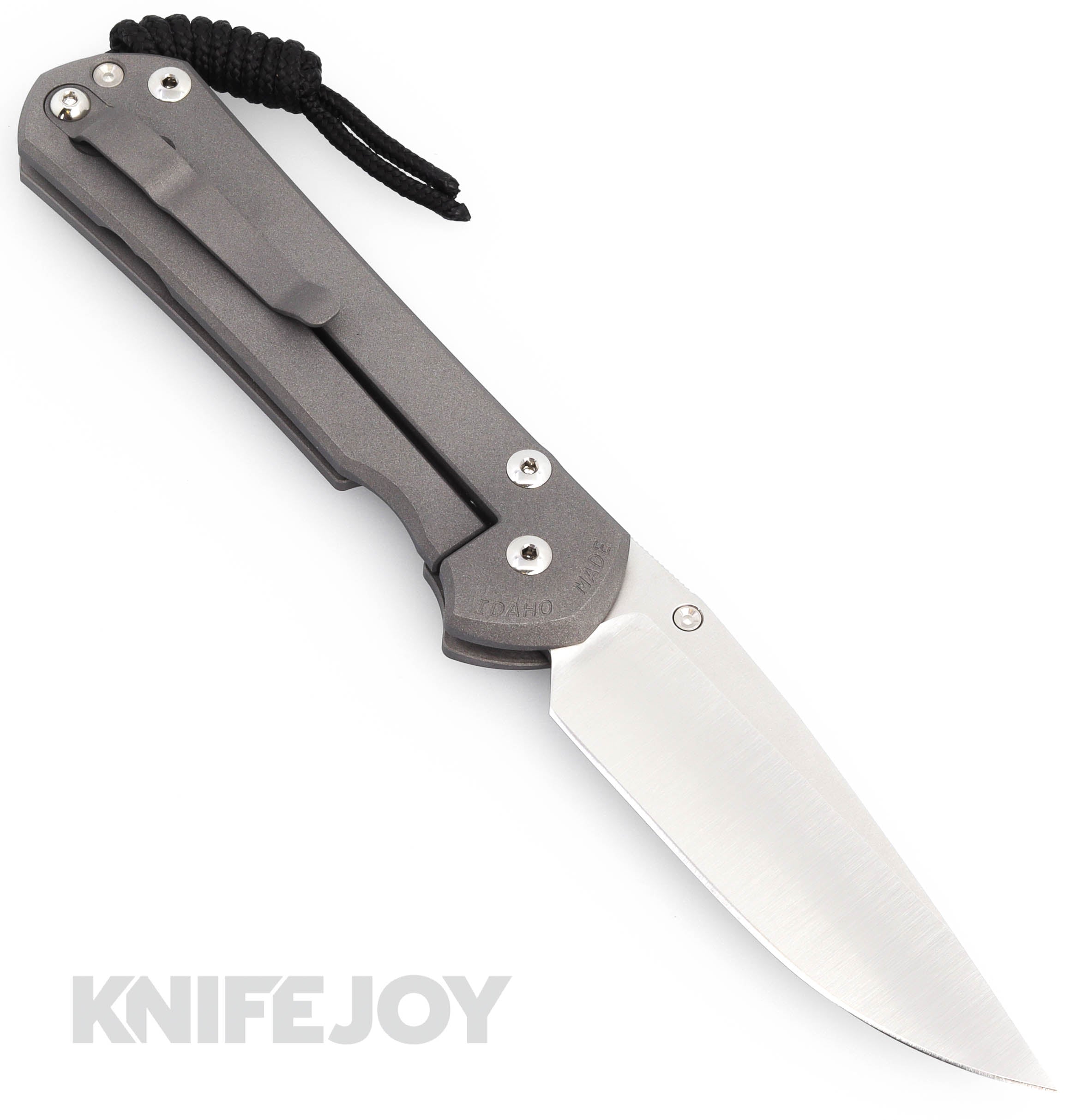 Chris Reeve Knives Large Sebenza 31 Drop Point Magnacut Blade - Titanium Handles with Unique Graphic | Premium EDC Folding Knife for Outdoor, Camping & Survival