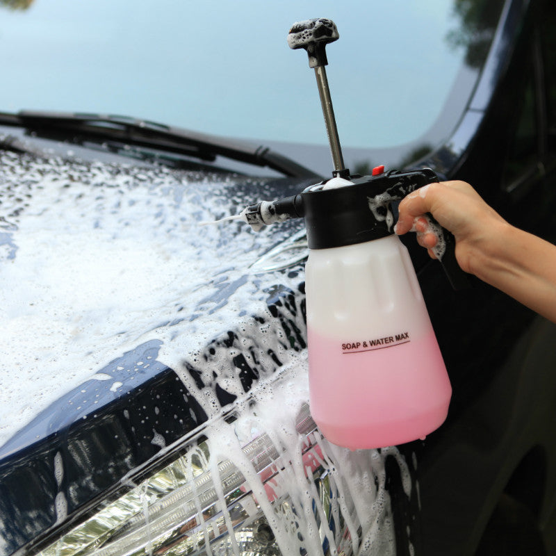 1.5L Hand Pump Foam Sprayer - Heavy Duty Foam Applicator for Car Wash, Cleaning & Gardening | Multi-Purpose Foam Spray Bottle for Detergent, Soap & Chemical Solutions