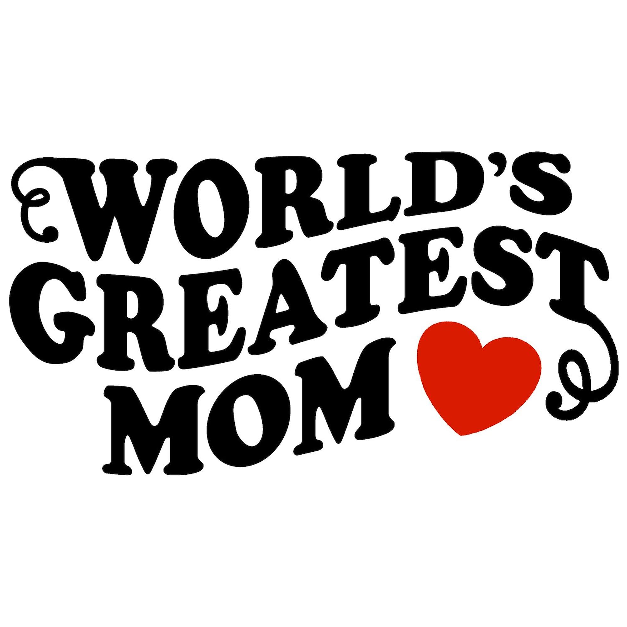 World's Greatest Mom Oval Car Bumper Sticker - Funny Decal for Vehicles, Laptops & Gifts | Perfect for Mother's Day, Birthdays & Appreciation