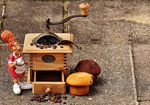 Vibrant 20x30 Inch Laminated Poster - Muffin & Coffee Grinder Art for Kitchen Decor - Perfect for Dining Rooms, Cafes & Home Offices - Fits Standard Frames